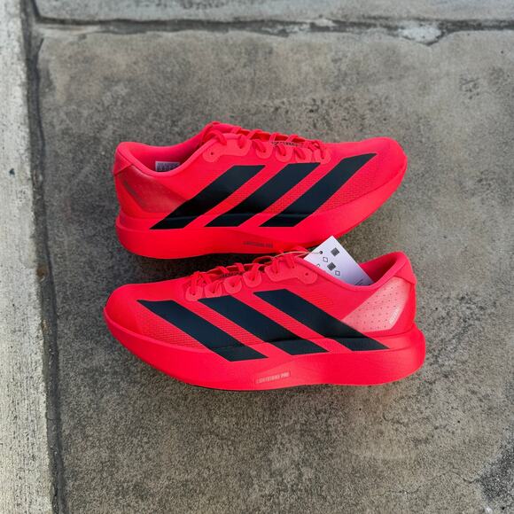 Size 9 Men’s - Adidas Adizero Evo SL “Lucid Red Black” BRAND NEW main image 5